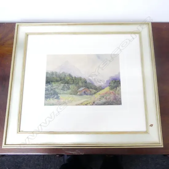 FARNIE M. THOMAS, SWISS LANDSCAPE WC, 170x240mm