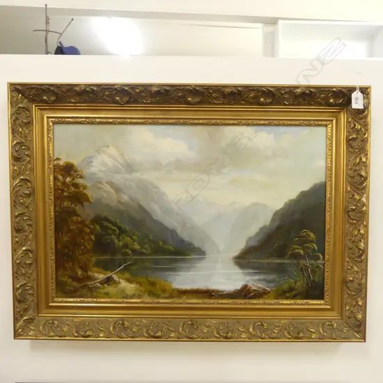 JOS KIVITS, BUSH LANDSCAPE, OIL ON BOARD 370x575mm