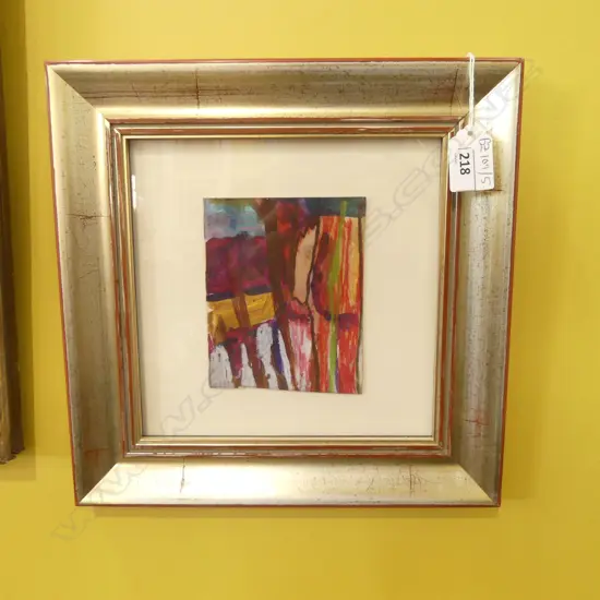 PAM BLOK, ABSTRACT LANDSCAPE, ACYRLIC 125x95mm