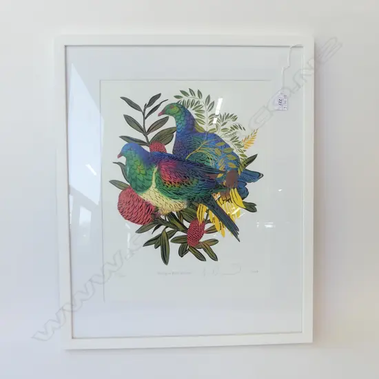 FLOX 'KERURU & KOWHAI' SCREENPRINT 2019, 145/200 500x350mm