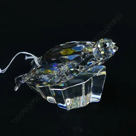 SWAROSKI 'SAVE ME - THE SEALS' W.105mm, BOXED