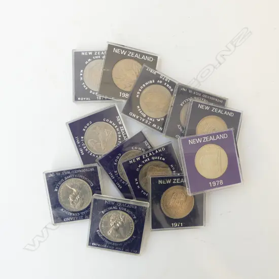 12 ASST. NZ COMMEMORATIVE COINS