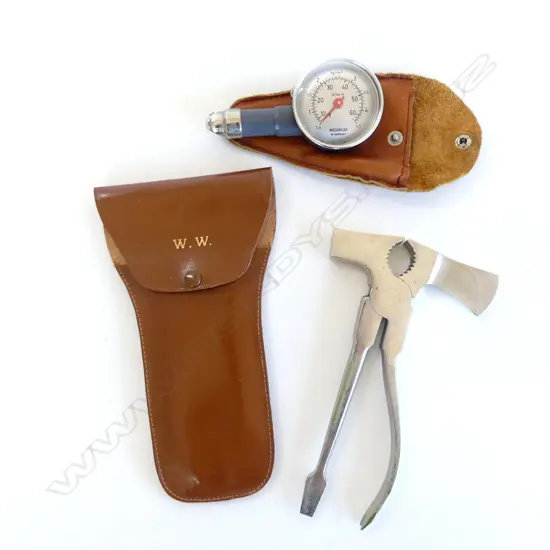 2 TOOLS MADE IN WEST GERMANY, INCL. TYRE PRESSURE READER