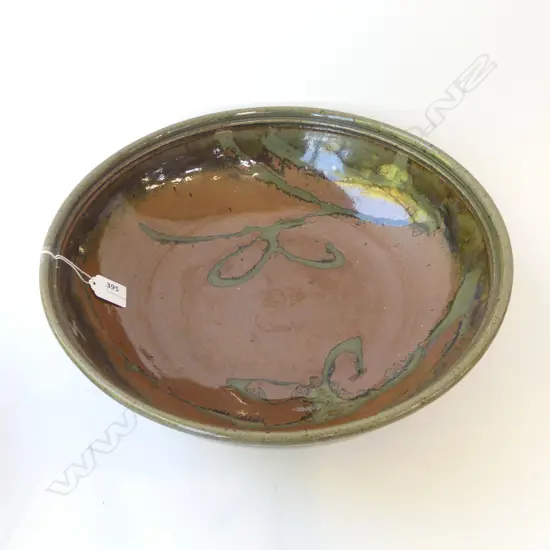LG LEN CASTLE BLOSSOM BOWL, WAX RESIST DECORATION 375mm dia