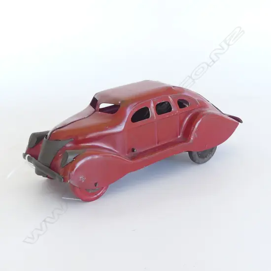 MARX MYSTERY CAR w. PRESS DOWN SPRING ACTION L.245mm