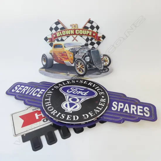 ASST REPRO GARAGE SIGNAGE L470-830MM +/-