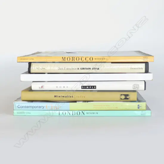 7 ASST. INTERIOR DESIGN BOOKS