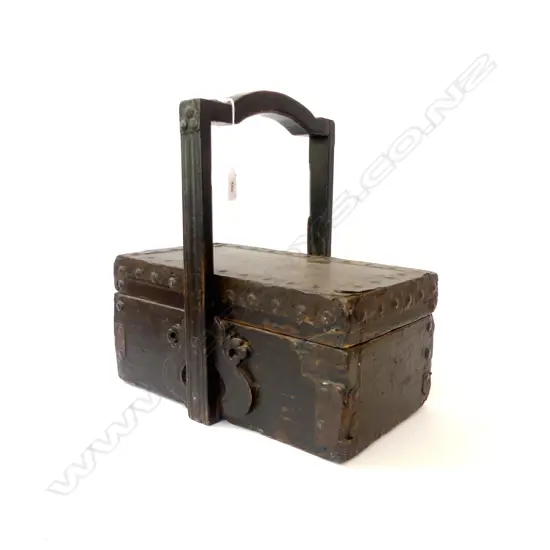 ANTIQUE SEWING BOX [POSSIBLY AMERICAN] 360X360MM