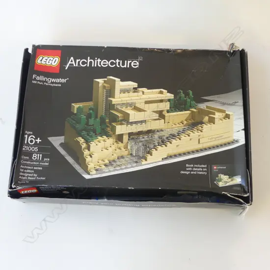 LEGO FALLINGWATER MODEL, BOXED DAMAGED