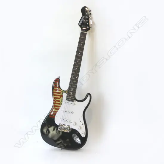 MARQUEE CLUB LONDON JIMI HENDRIX STRAT ELECTRIC GUITAR IN SOFT CASE