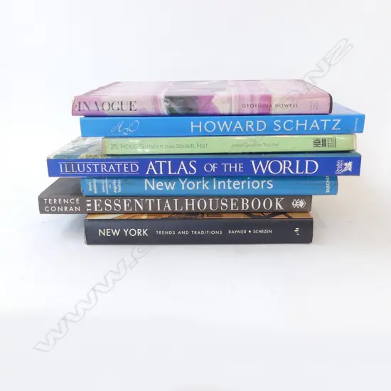 7 LG BOOKS; ART, INTERIORS INTEREST