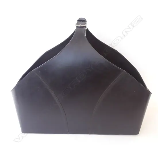 'REDD LEATHER' BASKET W.610mm