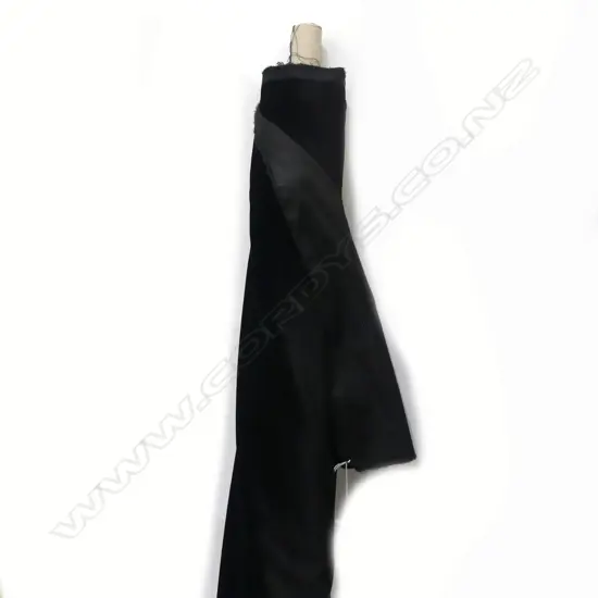 FABRIC BOLT, BLACK VELVET CLOTH W.1450mm