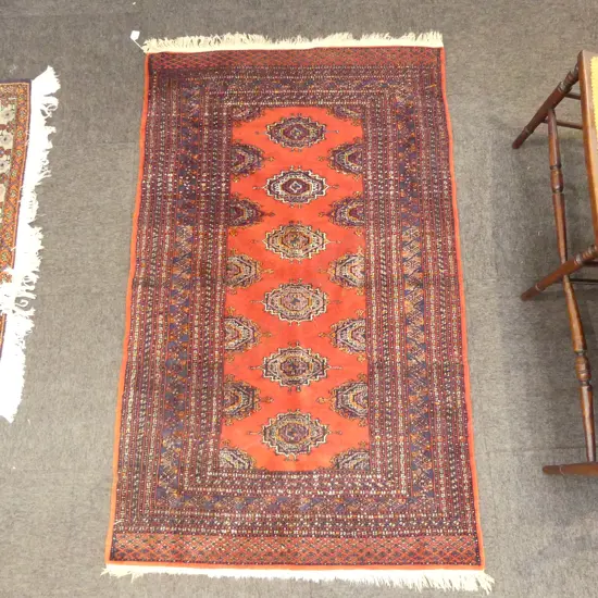 HAND KNOTTED WOOL PILE RUG