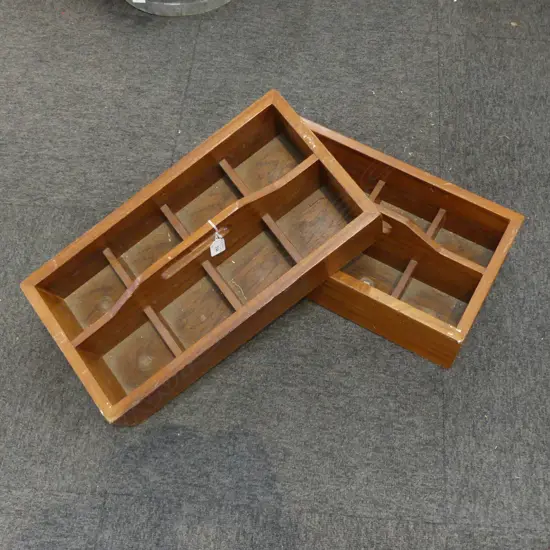 PR MAHOGANY CARRY BOXES W.490mm