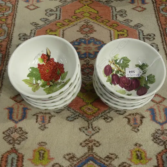 8 PORTMEIRION POMONA CEREAL BOWLS 140mm dia