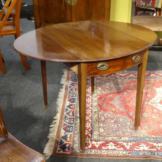 GEORGIAN MAHOGANY PEMBROKE TABLE 810x520x710mm