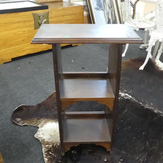 WOODEN SIDE TABLE 460x255x695mm