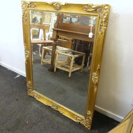 LG MODERN GILT FRAMED MIRROR 1080x870mm