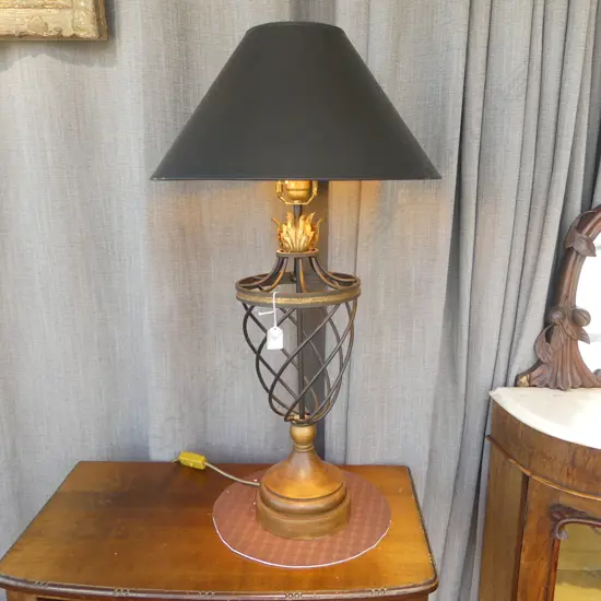 LG MODERN TABLE LAMP, METAL URN BASE H.830mm