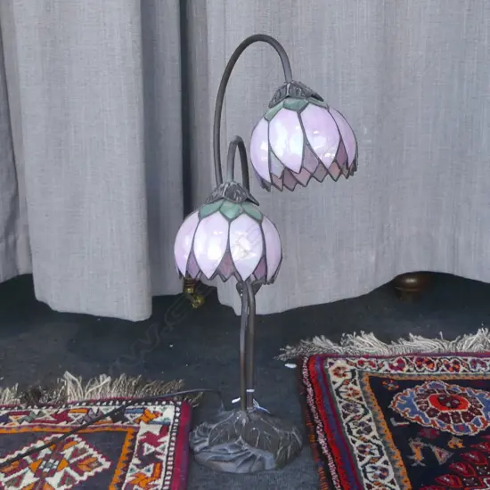 FLORAL LEAD LIGHT LAMP H.580mm