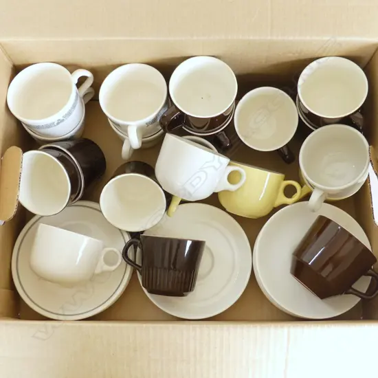 ASSORTED NZ MADE CUPS AND SAUCERS