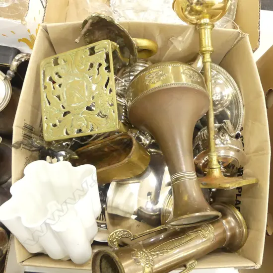 ASST. SILVER PLATE, COPPER ETC