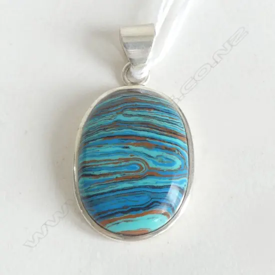 RARE SILVER AND GEMSTONE PENDANT