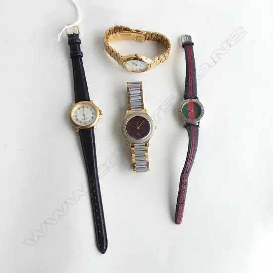 4 FASHION WRIST WATCHES