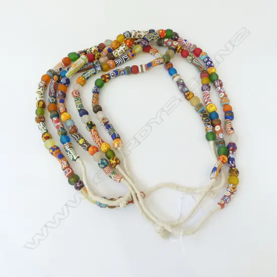 4 BEADED NECKLACES