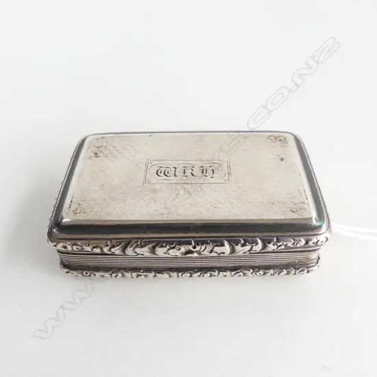 GEORGIAN SILVER SNUFF BOX BIRM. 1821, 62gm