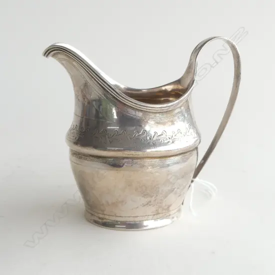 STG SILVER CREAM JUG, LONDON 1802, 89gms