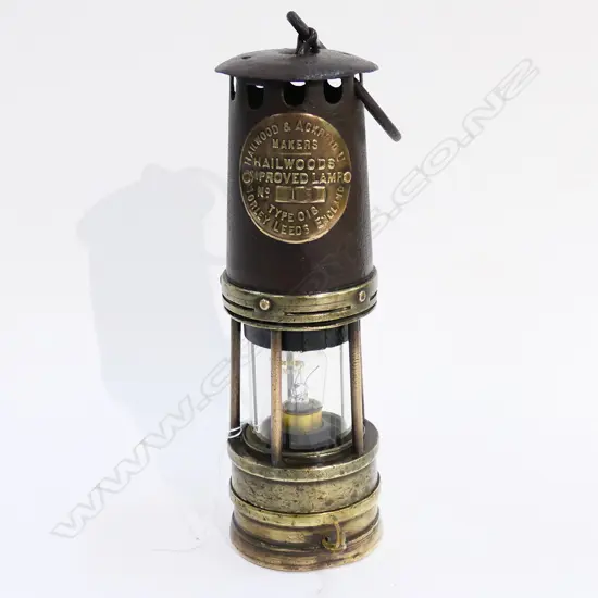 HAILWOOD & ACKROYD MINERS LAMP H.260mm
