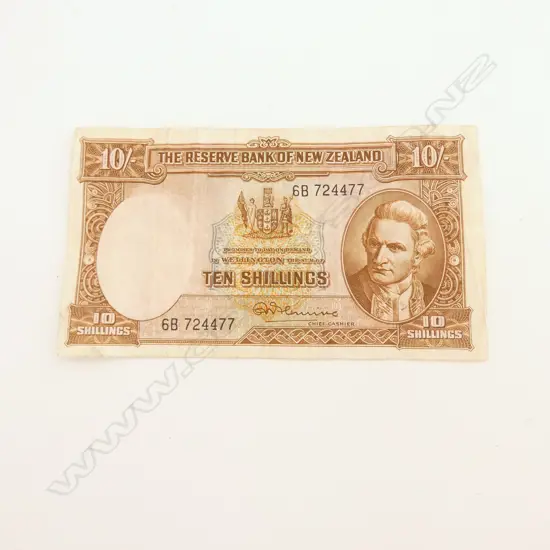 NZ TEN SHILLING BANK NOTE (FLEMING)