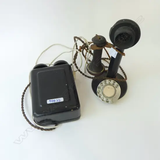 ANTIQUE PHONE & BELL BOX TRANSFORMER 