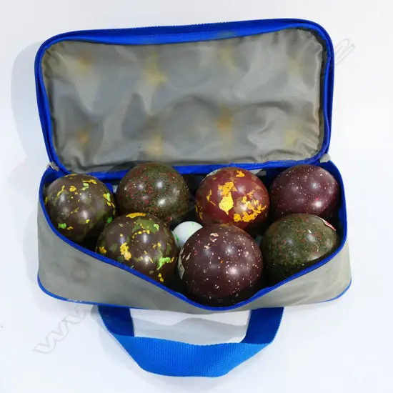 ITALIAN BOCCE BOULES, CASED