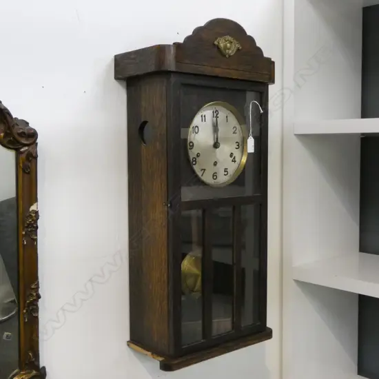 OAK WALL CLOCK H.720mm