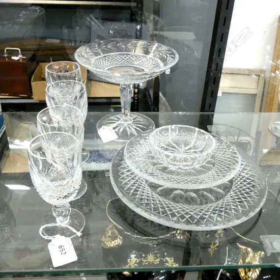 8 PCES WATERFORD CRYSTAL