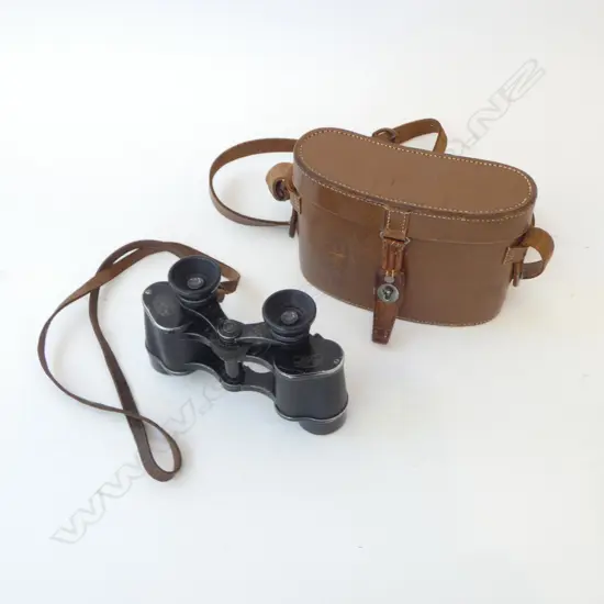 PR CARL ZEISS JENA 8x24 BINOCULARS (1930) IN LEATHER CASE, GERMANY