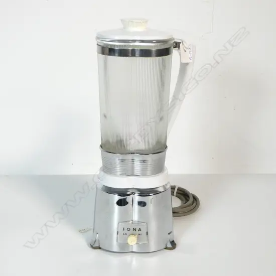 (2324) VINTAGE METAL GLASS & PLASTIC SHAPED 'IONA' MIXER H.378mm