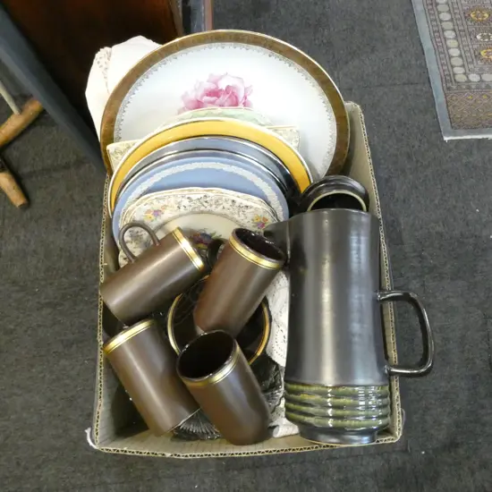 ASST. PLATES, PURBECK COFFEE SET