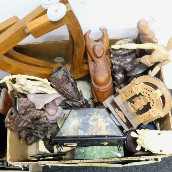 ORIENTAL WOOD CARVINGS ETC