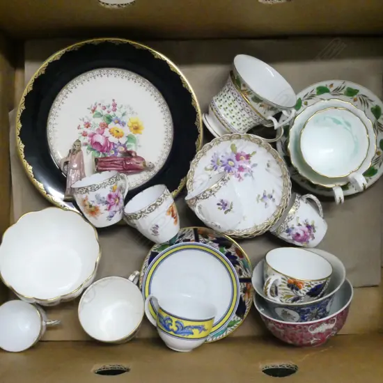 ASST GOOD ANTIQUE TEA CHINA etc
