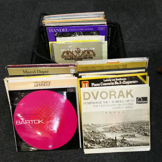 BOX VINTAGE CLASSICAL LP RECORDS