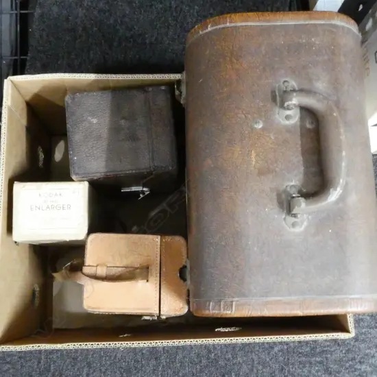 CASED AMPRO PRECISION PROJECTOR, CASED CINE PROJECTOR,  KODAK ENLARGER & OTHER CASED PROJECTOR