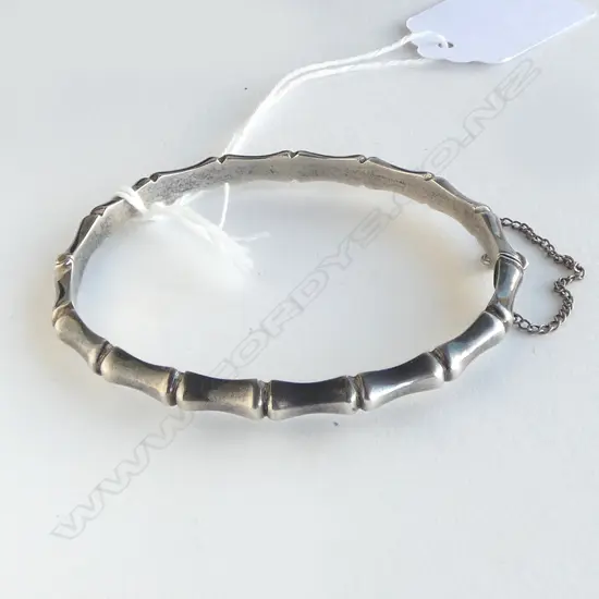 SILVER BAMBOO BRACELET 