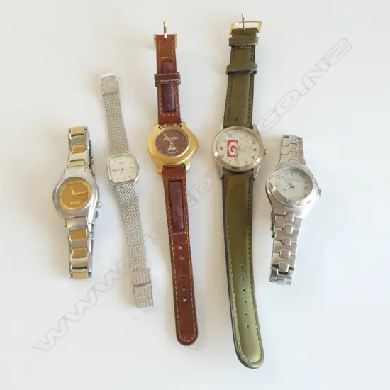 5 LADIES WRISTWATCHES