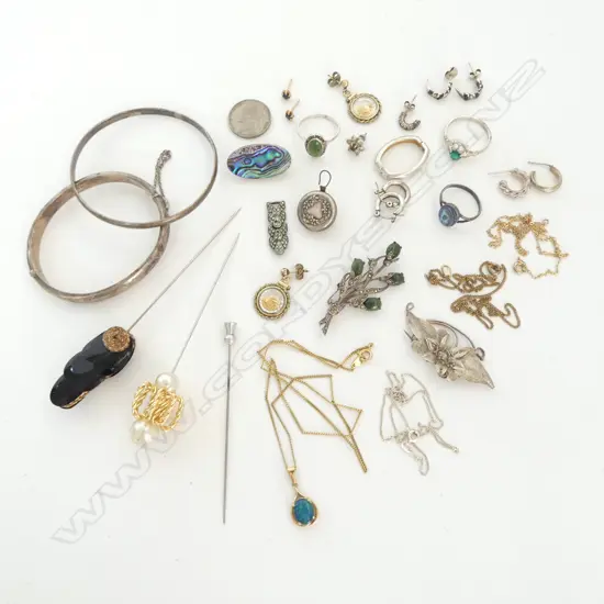 BAG OF SILVER & OTHER JEWELLERY