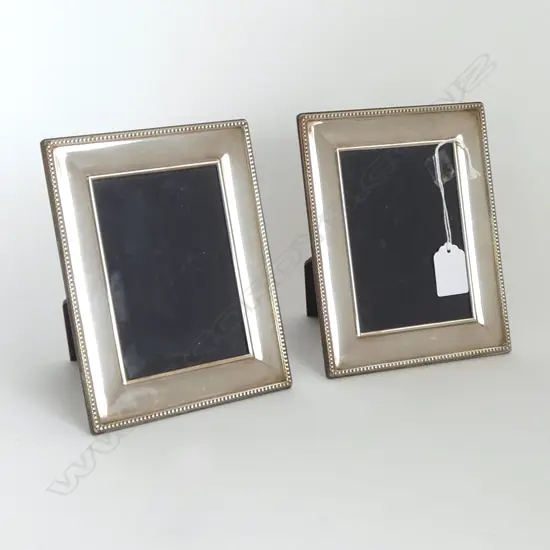 PR STG SILVER PHOTO FRAMES bead edge 180 x 140mm SHEFFIELD 2006