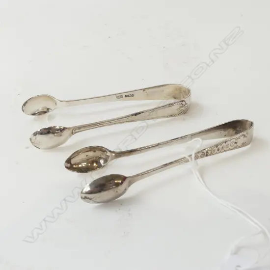 2 STG SILVER TONGS, 40grms